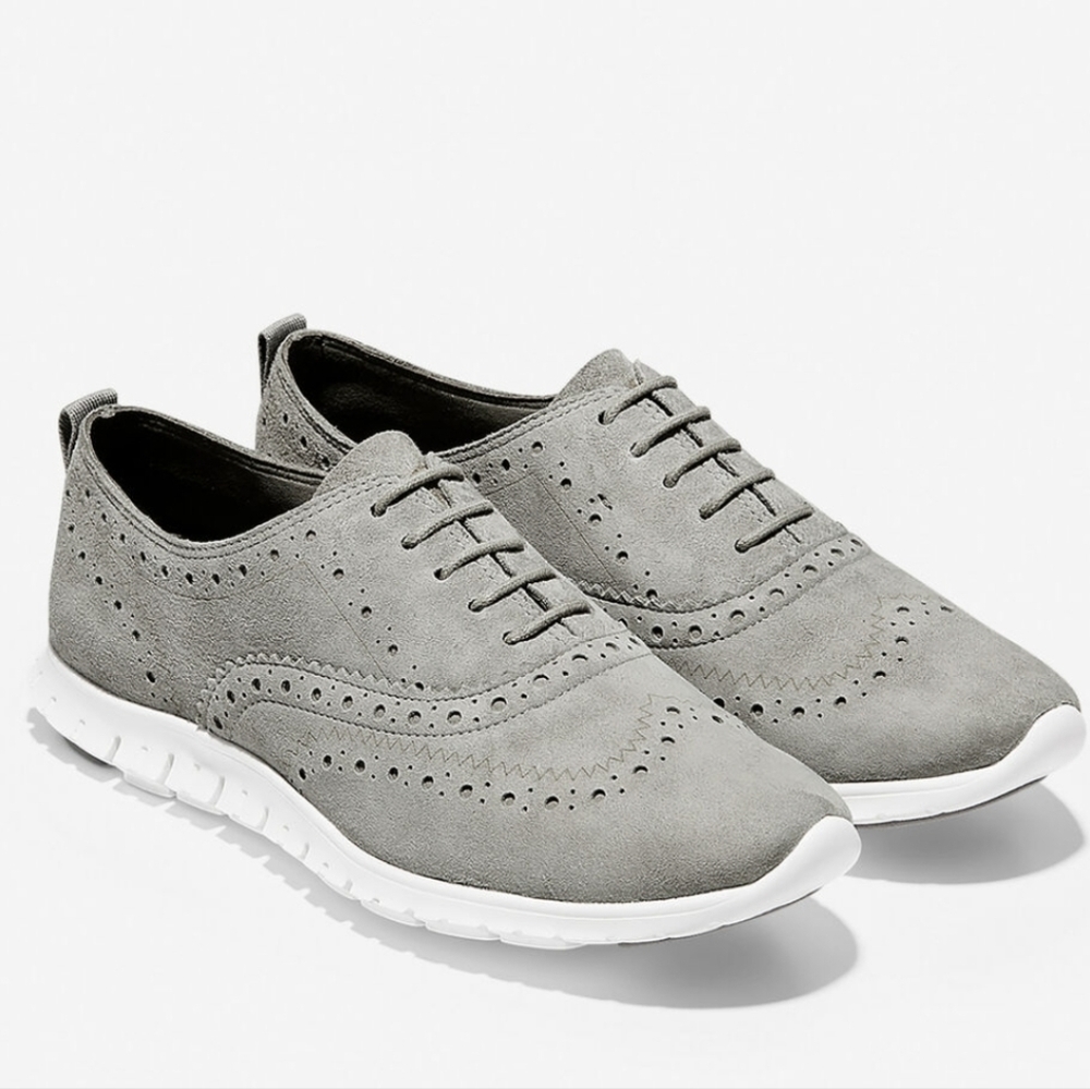 Cole Haan ZERØGRAND Womens Wingtip Oxford Comfort Suede Sneaker shoes sz9
